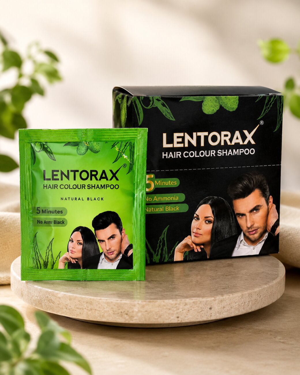 Lentorax Hair Colour Shampoo